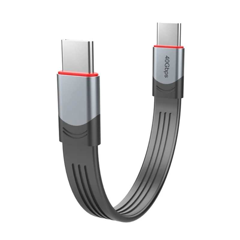 Type-C to C 40Gbps Fast Data Cable Quick Soft 8K 60Hz PD 100W for Thunderbolt4-compatible
Type-C to C 40Gbps Fast Data Cable Quick Soft 8K 60Hz PD 100W for Thunderbolt4-compatible