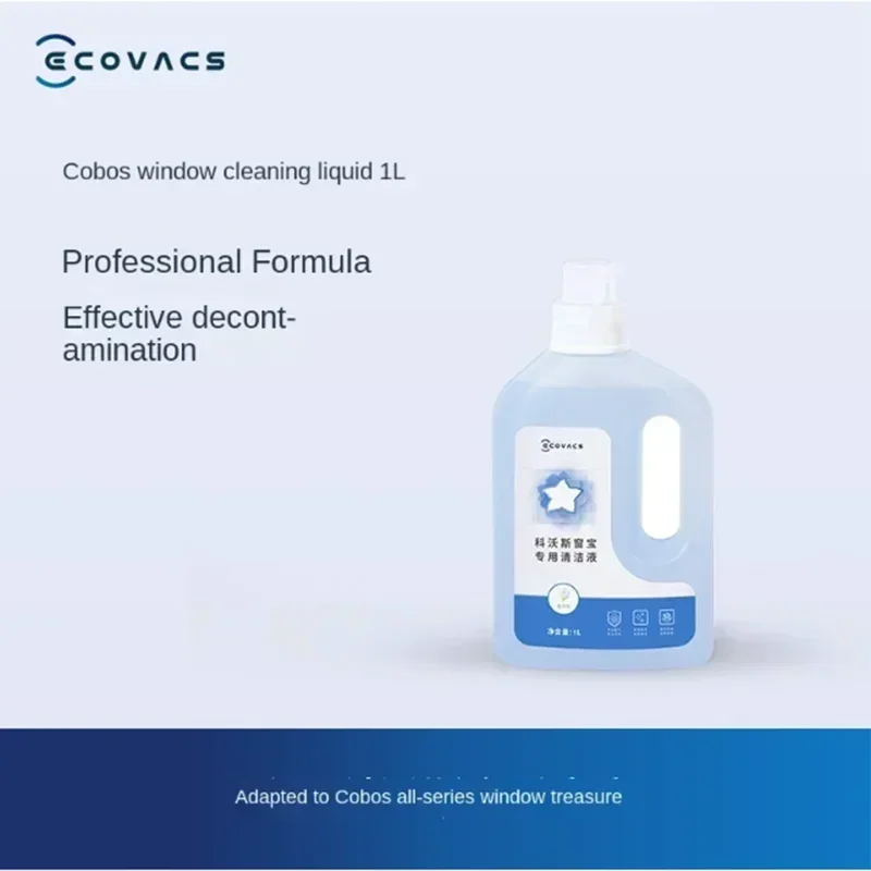 Original Edition ECOVACS Window Accessories Window Cleaning Liquid 1L for All Window Models WINBOT W2 OMNI / W1 PRO
Original Edition ECOVACS Window Accessories Window Cleaning Liquid 1L for All Window Models WINBOT W2 OMNI / W1 PRO