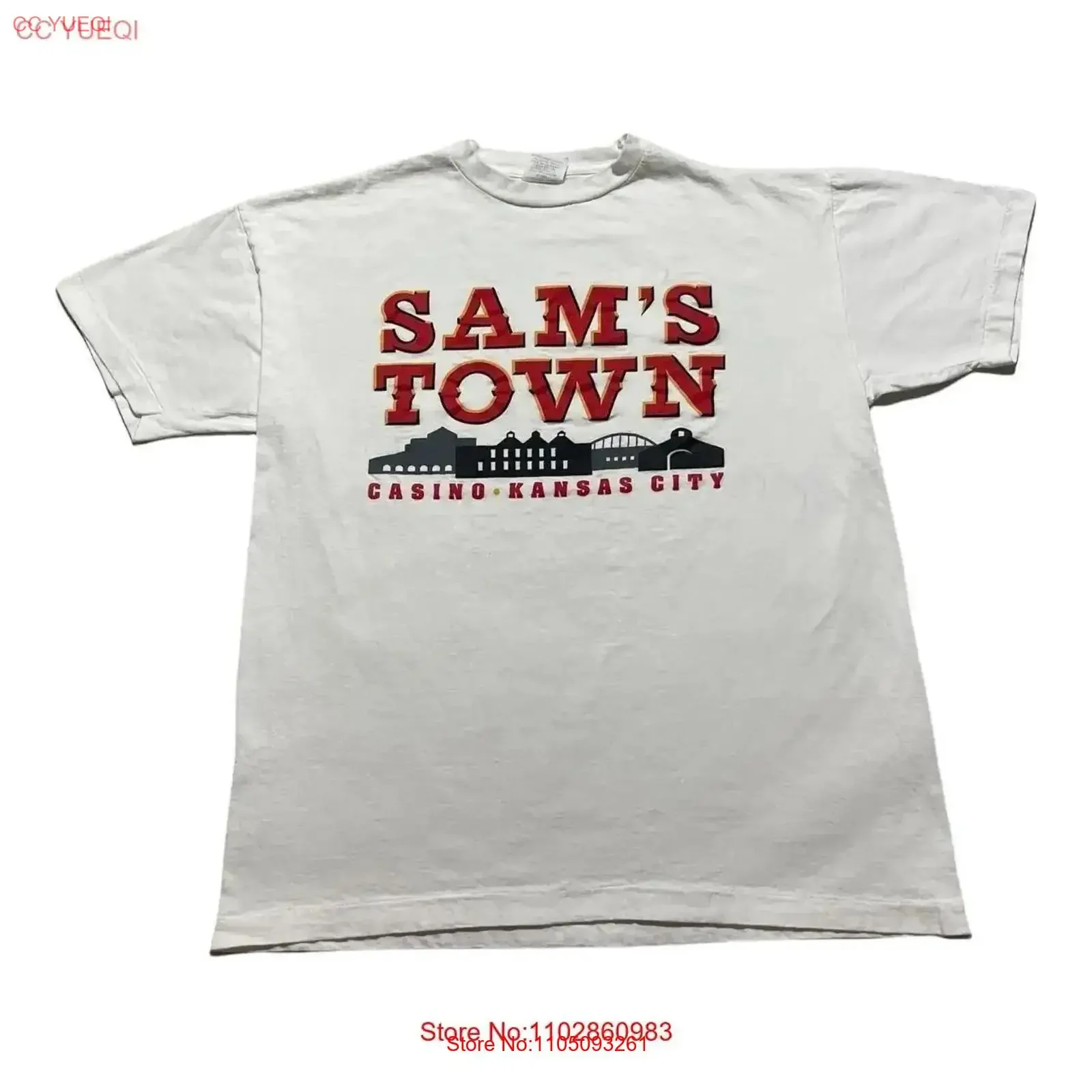 Винтажная футболка Sam s Town, винтажная стираная дизайнерская одежда, слегка топ для повседневной носки, дышащая модная повседневная одежда с графикой
Винтажная футболка Sam s Town, винтажная стираная дизайнерская одежда, слегка топ для повседневной носки, дышащая модная повседневная одежда с графикой