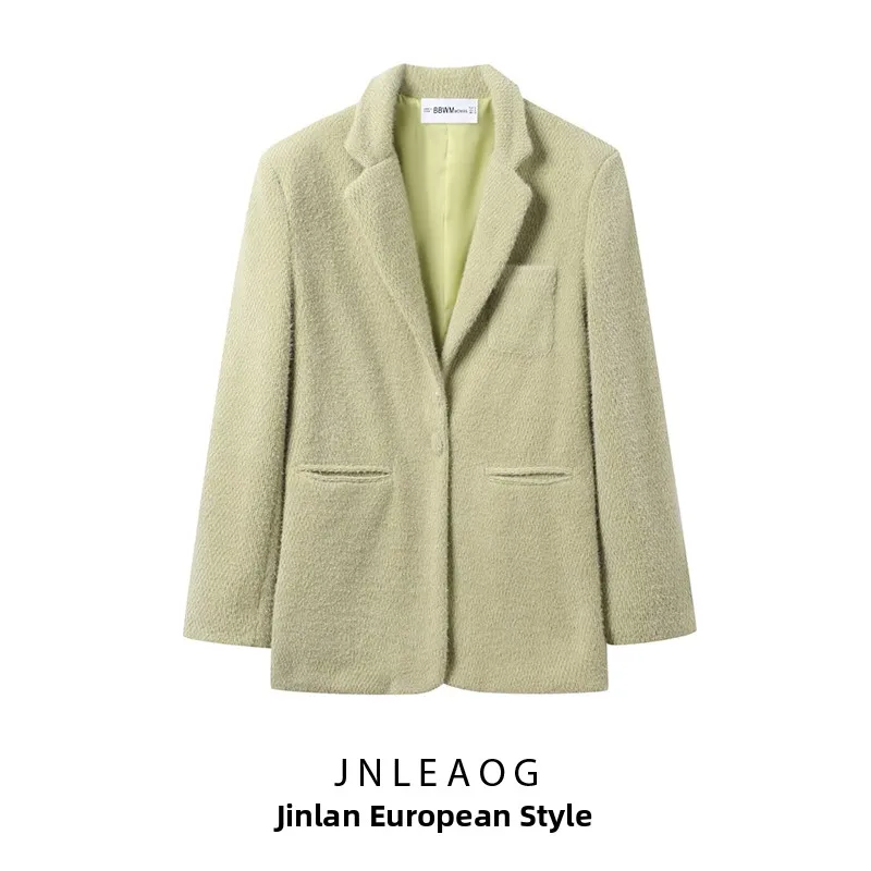 JNLEAOG Autumn New Women's Faion Velvet Casual Versatile Design Suit Jaet Loose Fit Long Sve Single Button Closure
JNLEAOG Autumn New Women's Faion Velvet Casual Versatile Design Suit Jaet Loose Fit Long Sve Single Button Closure