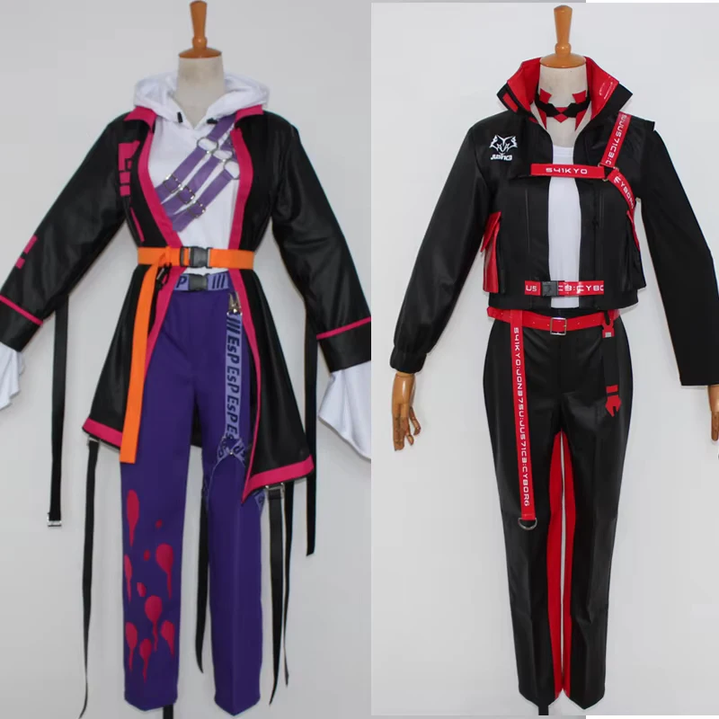 VTuber Nijisanji Fulgur Ovid Uki Violeta Cosplay Costume Halloween leather Clothing party suit
VTuber Nijisanji Fulgur Ovid Uki Violeta Cosplay Costume Halloween leather Clothing party suit