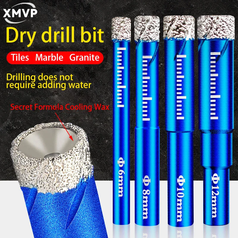 Ceramic tile drilling drill bit for dry drilling without adding water, all ceramic vitrified tiles, ceramic stone, rock slab, ha
Ceramic tile drilling drill bit for dry drilling without adding water, all ceramic vitrified tiles, ceramic stone, rock slab, ha