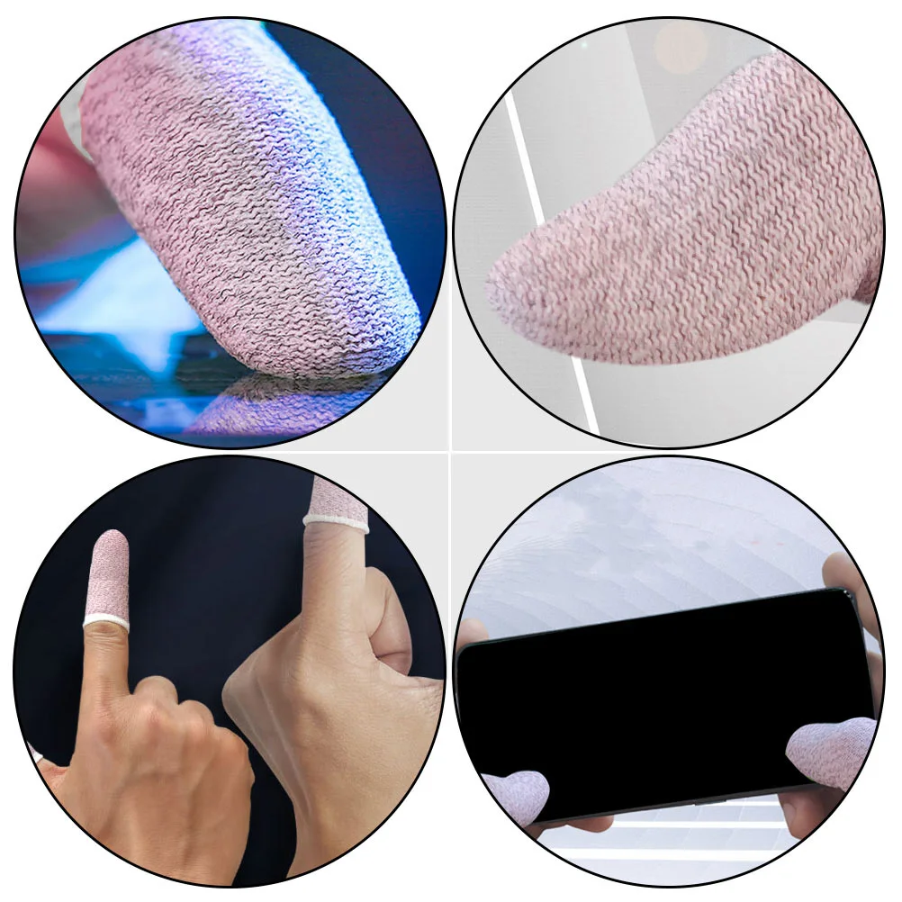 10pcs Game Finger Sleeve Sweat-Resistant Gaming Thumb Sleeve Fabric Thumb Protector for Mobile Phone Games Touch Screen Play
10pcs Game Finger Sleeve Sweat-Resistant Gaming Thumb Sleeve Fabric Thumb Protector for Mobile Phone Games Touch Screen Play