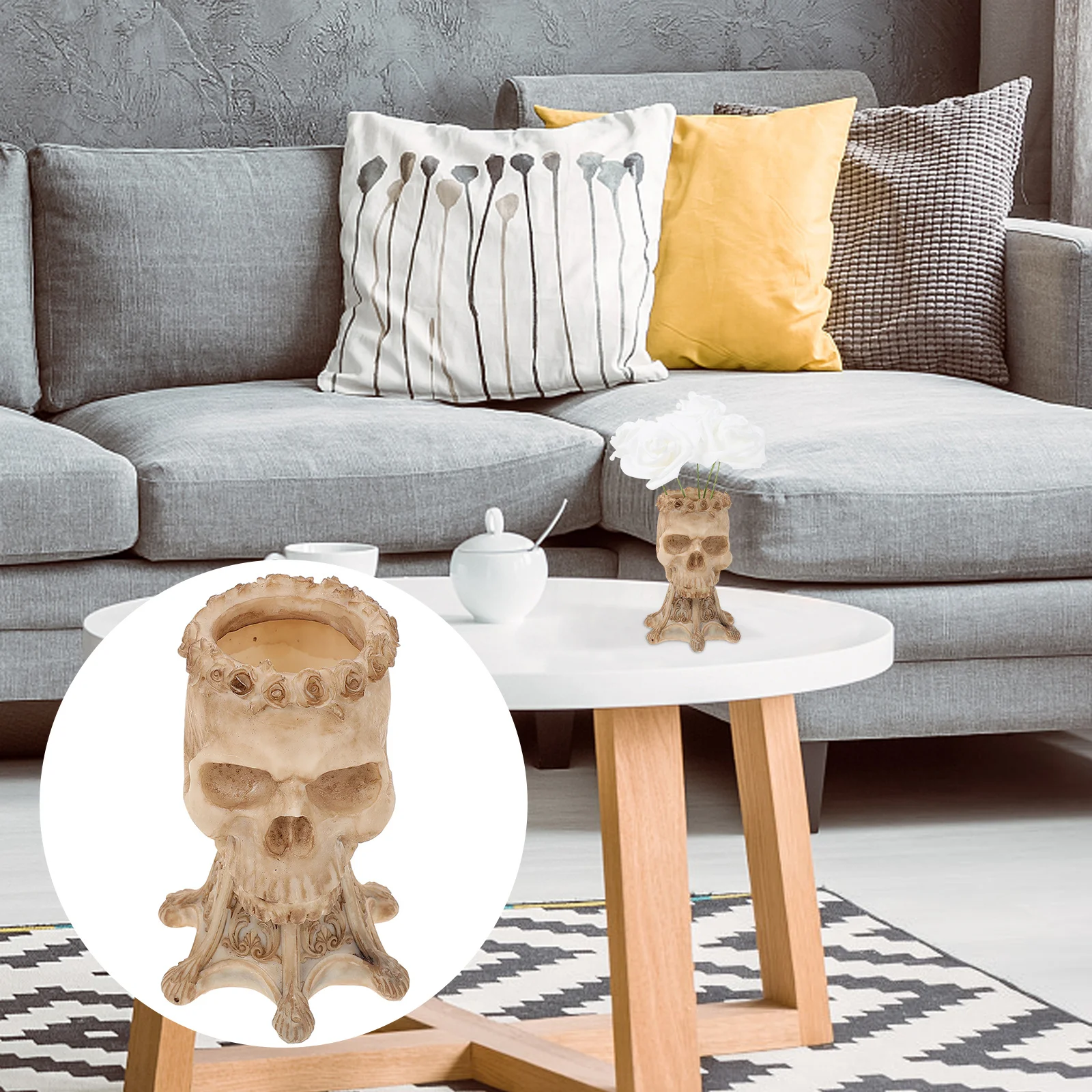 Decorations Vintage Skull Vase Decorative Artware Glass Desktop Ornament Crafts
Decorations Vintage Skull Vase Decorative Artware Glass Desktop Ornament Crafts