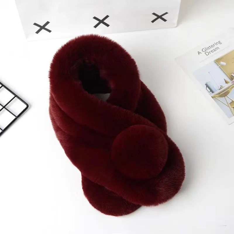 11 Color Unisex Winter Faux Fur Scarf with Plush Ball Warm Soft Rabbit Furry Scarves Thickened Plush Neck Warmer Scarf for Women
11 Color Unisex Winter Faux Fur Scarf with Plush Ball Warm Soft Rabbit Furry Scarves Thickened Plush Neck Warmer Scarf for Women