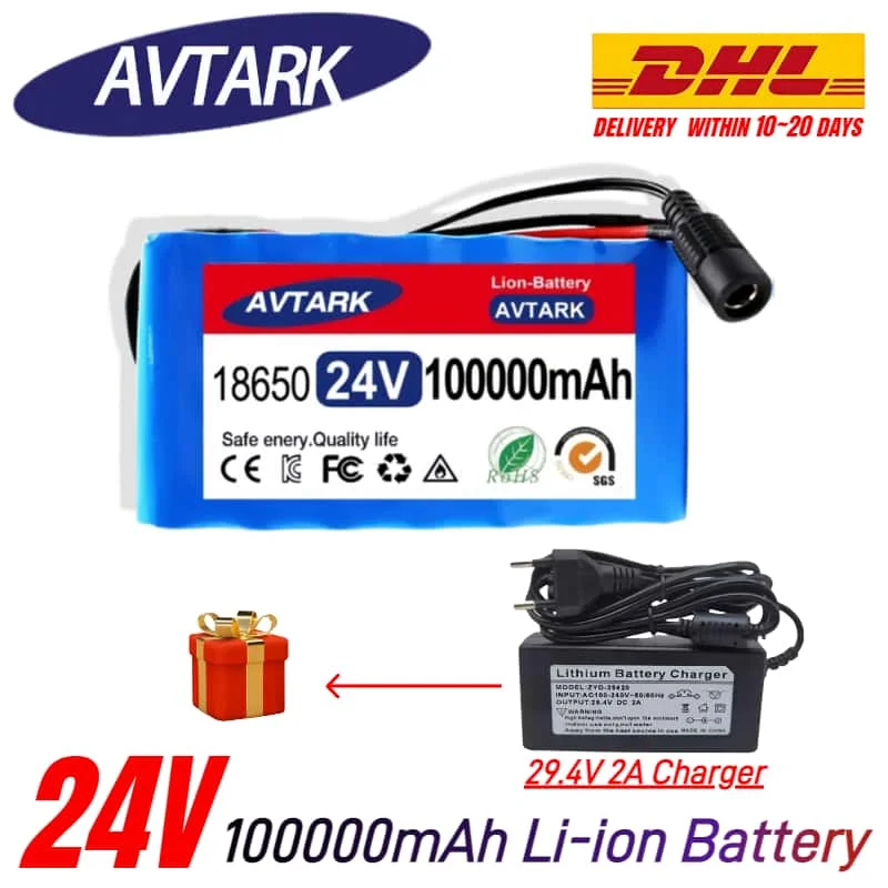 ⚡DHL SHIP 24V 100Ah Lithium Battery for Wheelchairs | 7S3P 18650 100000mAh Rechargeable Pack | with 29.4V 2A Fast Charger✅
⚡DHL SHIP 24V 100Ah Lithium Battery for Wheelchairs | 7S3P 18650 100000mAh Rechargeable Pack | with 29.4V 2A Fast Charger✅