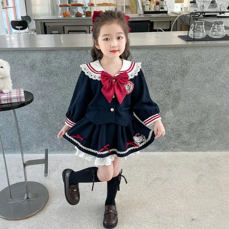Sweet Anime Kawaii Sanrio Kuromi Ins Children Princess Jk Hooded Dress Cute Cartoon Uniform Clothing Fashion Gifts for Girls
Sweet Anime Kawaii Sanrio Kuromi Ins Children Princess Jk Hooded Dress Cute Cartoon Uniform Clothing Fashion Gifts for Girls