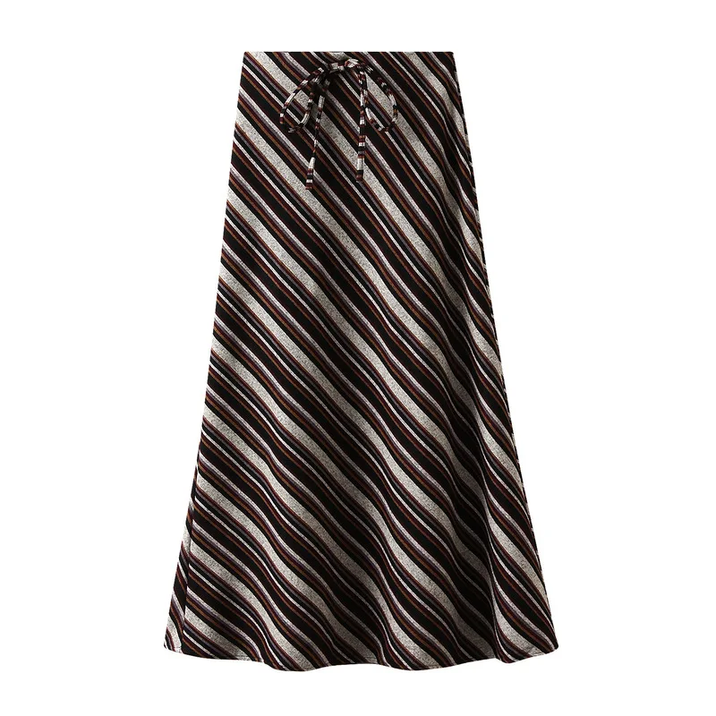 Юбка миди в диагональную полоску в стиле ретро, новый женский осенний стиль, длинная висячая юбка, обнимающая бедра юбка «рыбий хвост», юбка А-силуэта
Юбка миди в диагональную полоску в стиле ретро, новый женский осенний стиль, длинная висячая юбка, обнимающая бедра юбка «рыбий хвост», юбка А-силуэта