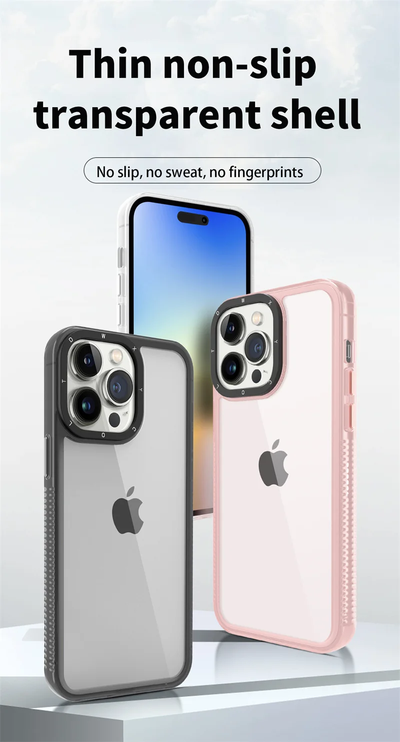 Anti Slip Border Transparent Backplate Phone Case For iPhone 15 14 Plus 13 12 11 Pro Max Large Window Metal Camera Frame Cover
Anti Slip Border Transparent Backplate Phone Case For iPhone 15 14 Plus 13 12 11 Pro Max Large Window Metal Camera Frame Cover