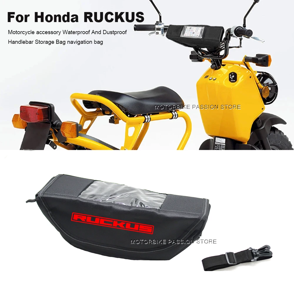 For Honda RUCKUS2001-2023 HONDA Ruckus Motorcycle accessories Waterproof and Dustproof Handlebar Convenient travel handlebar bag
For Honda RUCKUS2001-2023 HONDA Ruckus Motorcycle accessories Waterproof and Dustproof Handlebar Convenient travel handlebar bag