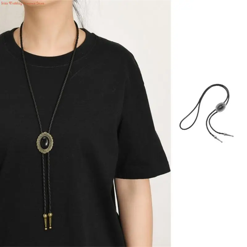 G92D Long Adjustable Leather Cord Necklace For Sweaters Elegant Golden Design Durable Comfortable String Formal Casual Wear
G92D Long Adjustable Leather Cord Necklace For Sweaters Elegant Golden Design Durable Comfortable String Formal Casual Wear
