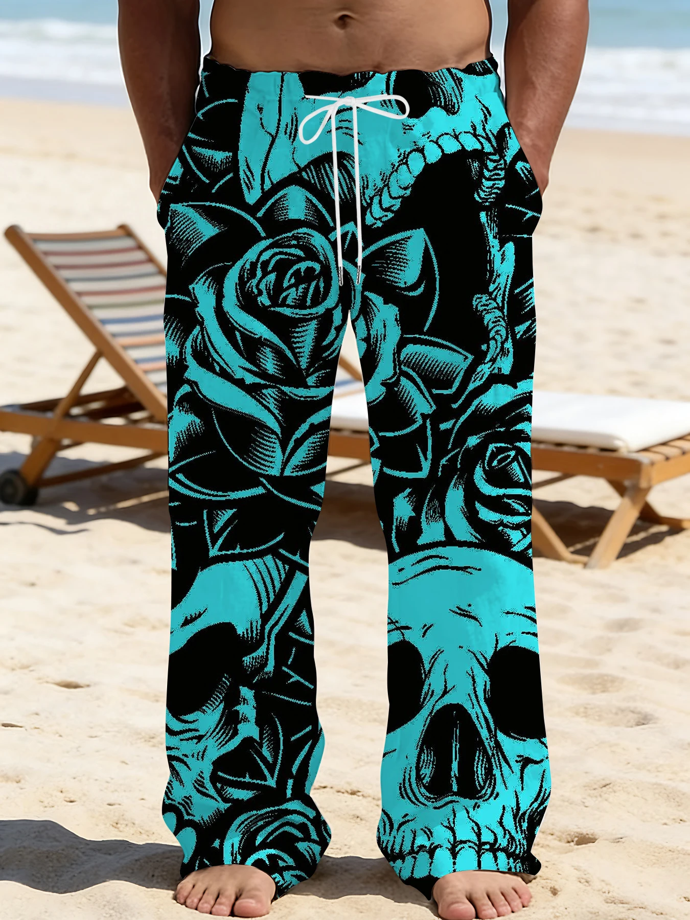 2026 Men's Printed Straight Leg Pants Abstract Wave Design Drawstring Waist Loose Fit Summer Beach Casual Lightweight Trousers
2026 Men's Printed Straight Leg Pants Abstract Wave Design Drawstring Waist Loose Fit Summer Beach Casual Lightweight Trousers