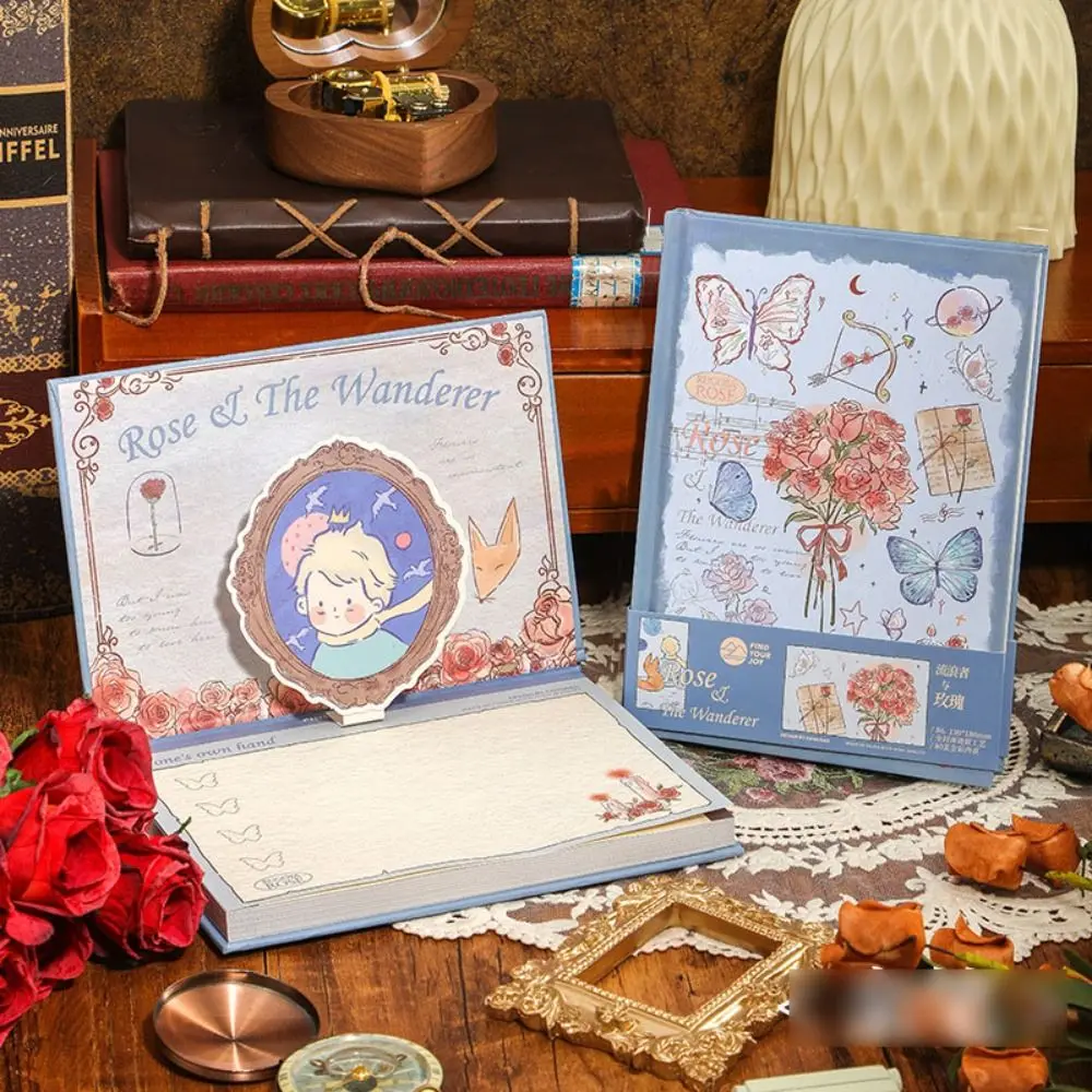 Gift Scrapbook Rose Series Notebook Vintage Hand Ledger Diary Book Stationery Hardcover Notepad Student
Gift Scrapbook Rose Series Notebook Vintage Hand Ledger Diary Book Stationery Hardcover Notepad Student