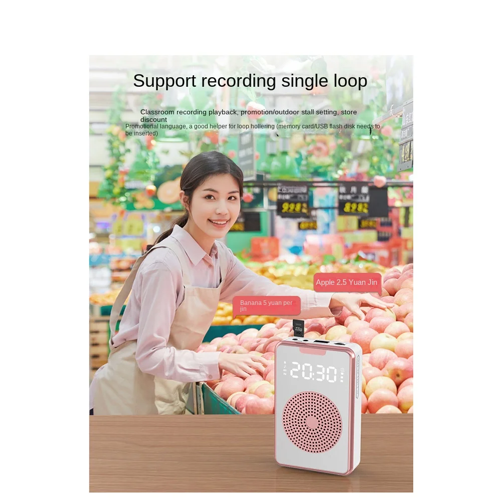B48A Voice Megaphone Amplifier Wireless Multifunctional With Microphone Headset,For Tour Guide Black
B48A Voice Megaphone Amplifier Wireless Multifunctional With Microphone Headset,For Tour Guide Black