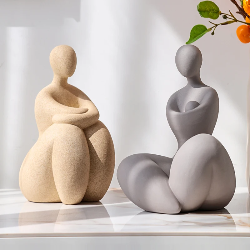 Creative Human Ceramic Figure Sculpture Abstract Art Figure Figurine Living Room Bookcase Children's Room Decor Home Decoration
Creative Human Ceramic Figure Sculpture Abstract Art Figure Figurine Living Room Bookcase Children's Room Decor Home Decoration