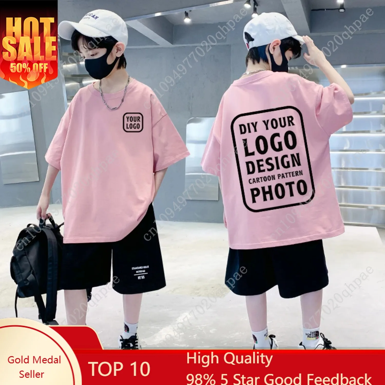 Children's Cotton Custom T-shirt, DIY Your Design, Logo,Photo,Anime Cartoon Graphic T-shirt for Boys Girls Children's Clothing
Children's Cotton Custom T-shirt, DIY Your Design, Logo,Photo,Anime Cartoon Graphic T-shirt for Boys Girls Children's Clothing