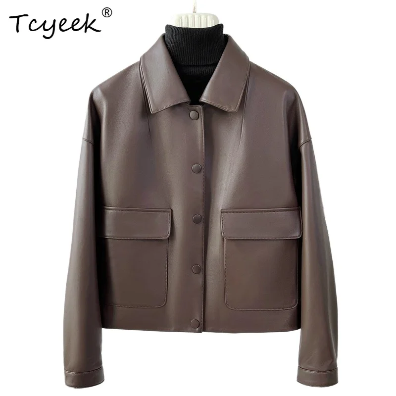 Tcyeek из овчины, весна-осень, модная мотоциклетная куртка с квадратным воротником и рукавами на плечах, женская куртка из натуральной кожи Jaqueta Couro
Tcyeek из овчины, весна-осень, модная мотоциклетная куртка с квадратным воротником и рукавами на плечах, женская куртка из натуральной кожи Jaqueta Couro