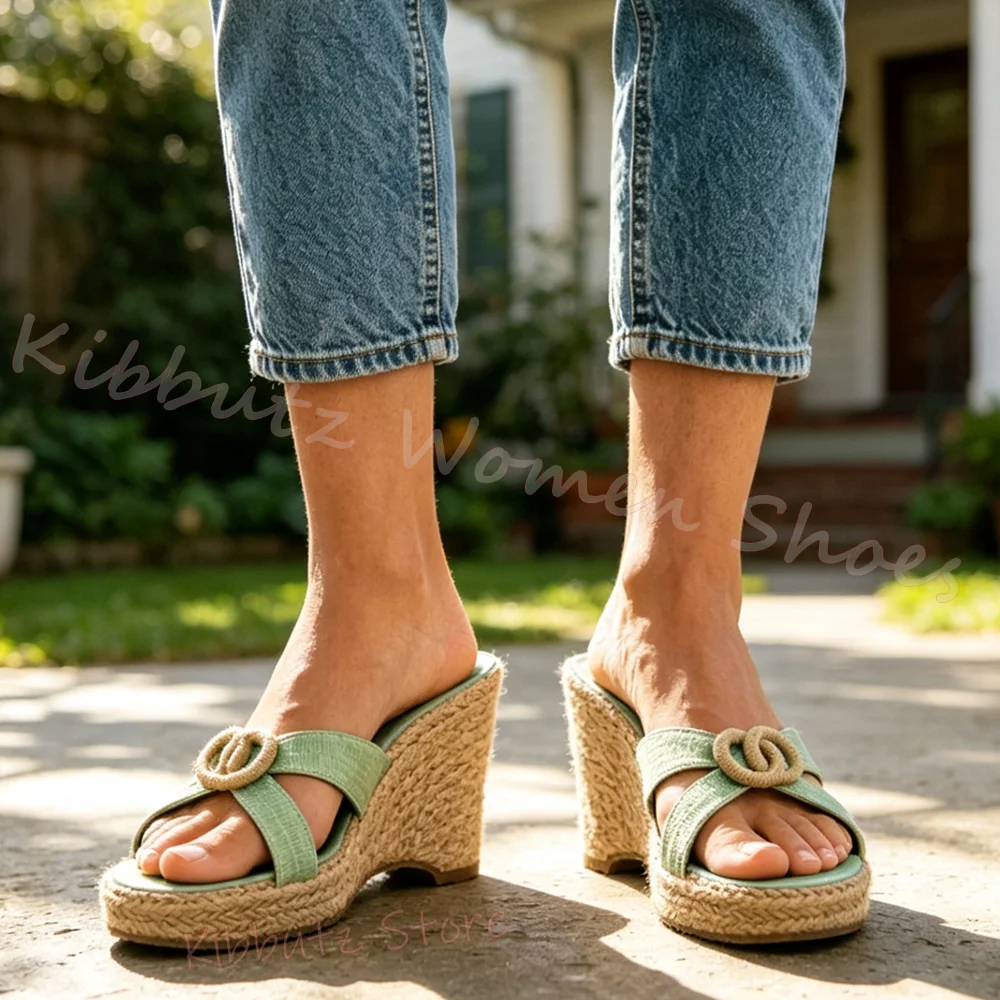 Wedge Sandals Crisscross Strap Woven Buckle Open Toe Slip-On Summer Casual Shoes for Beach Vacation Mixed Color Fashion Sexy New
Wedge Sandals Crisscross Strap Woven Buckle Open Toe Slip-On Summer Casual Shoes for Beach Vacation Mixed Color Fashion Sexy New