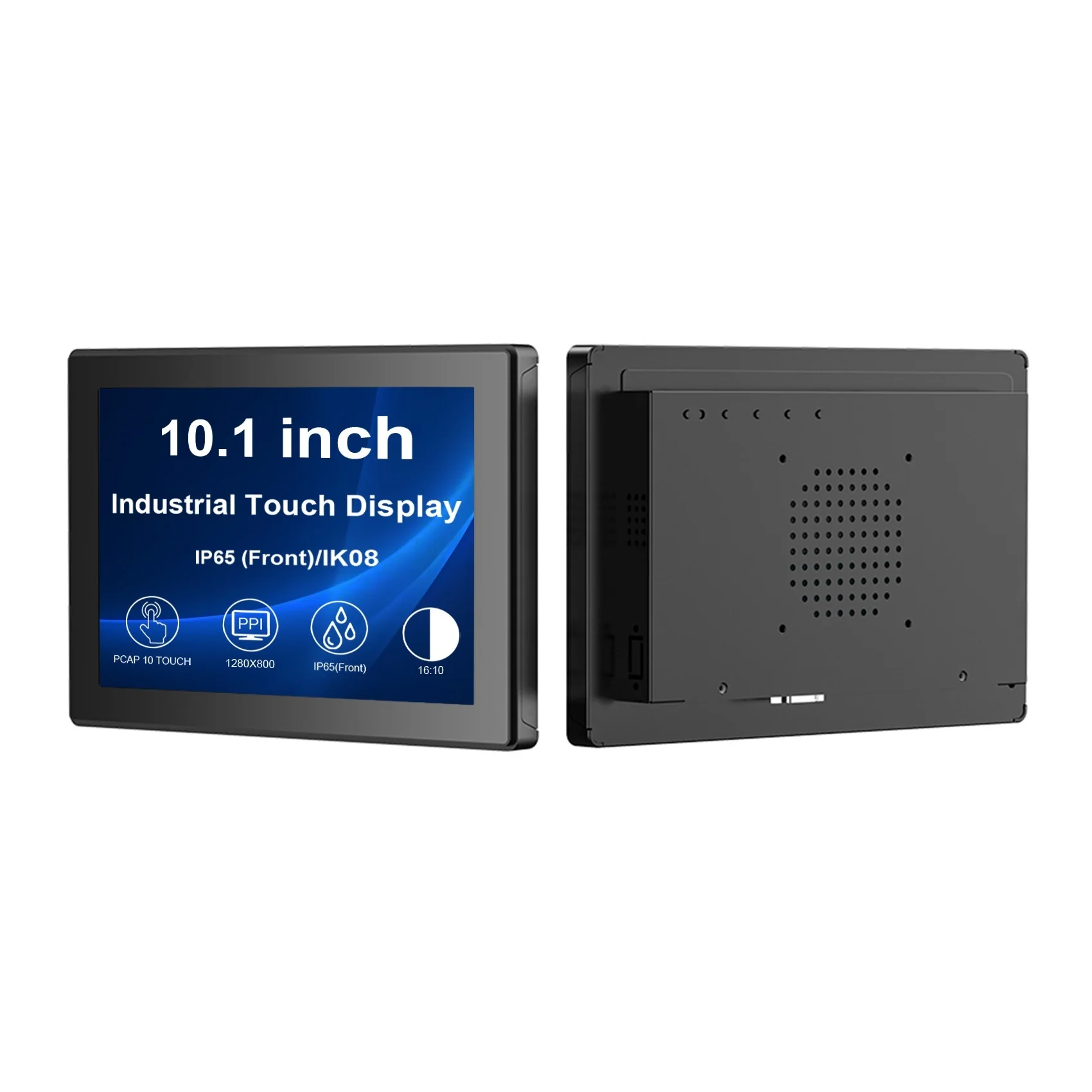 10.1inch 1280x800 LCD 10Points Capacitive Touch Industrial Monitor,IP65 (Front),for DIY Industrial Machine
10.1inch 1280x800 LCD 10Points Capacitive Touch Industrial Monitor,IP65 (Front),for DIY Industrial Machine