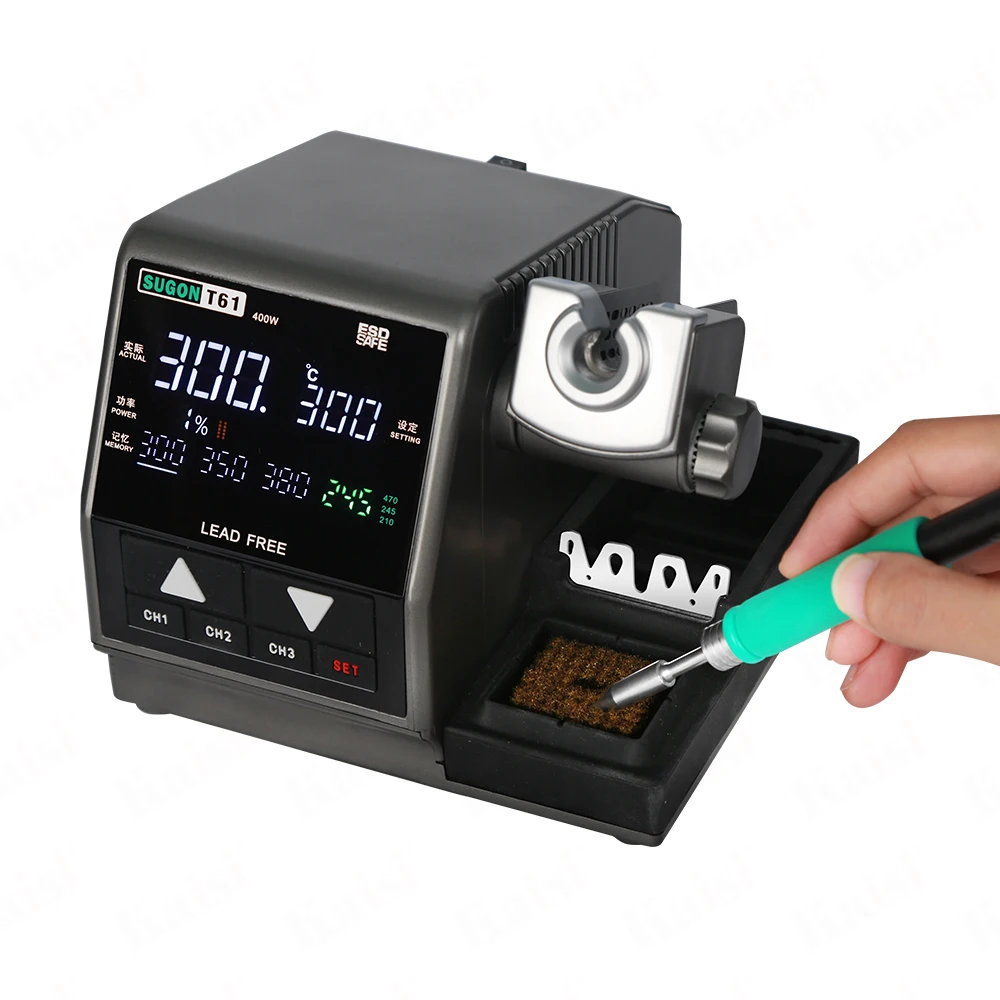 Kaisi Sugon Soldering Station PCB BGA 400W High-power SMD Rework Station For Industrial High-power Welding Largesolder Joints
Kaisi Sugon Soldering Station PCB BGA 400W High-power SMD Rework Station For Industrial High-power Welding Largesolder Joints