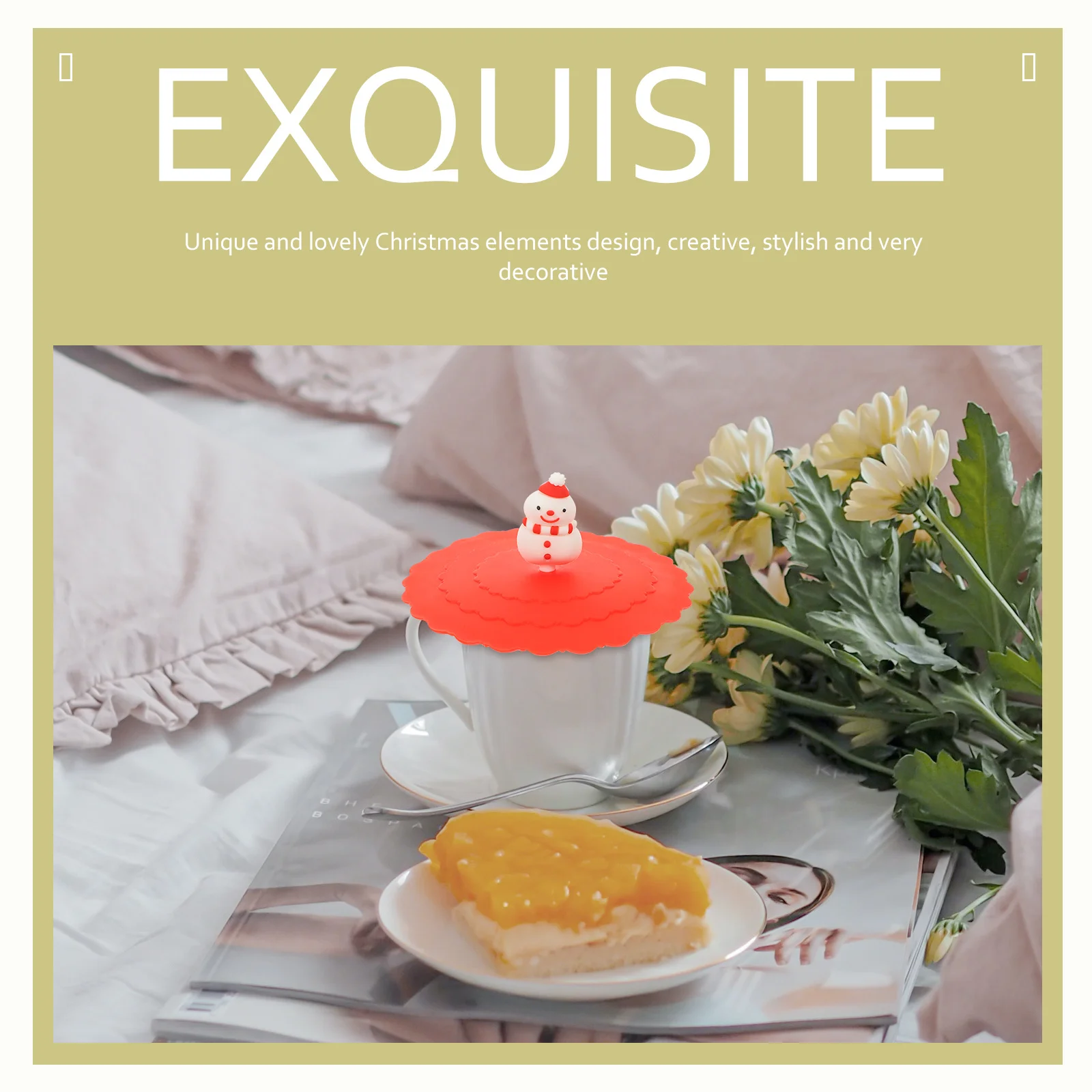 6pcs Silicone Cup Lids Christmas Cartoon Mug Covers Heat-Proof Leak-Proof Cup Protector Decorative Caps For Coffee Tea Mugs
6pcs Silicone Cup Lids Christmas Cartoon Mug Covers Heat-Proof Leak-Proof Cup Protector Decorative Caps For Coffee Tea Mugs