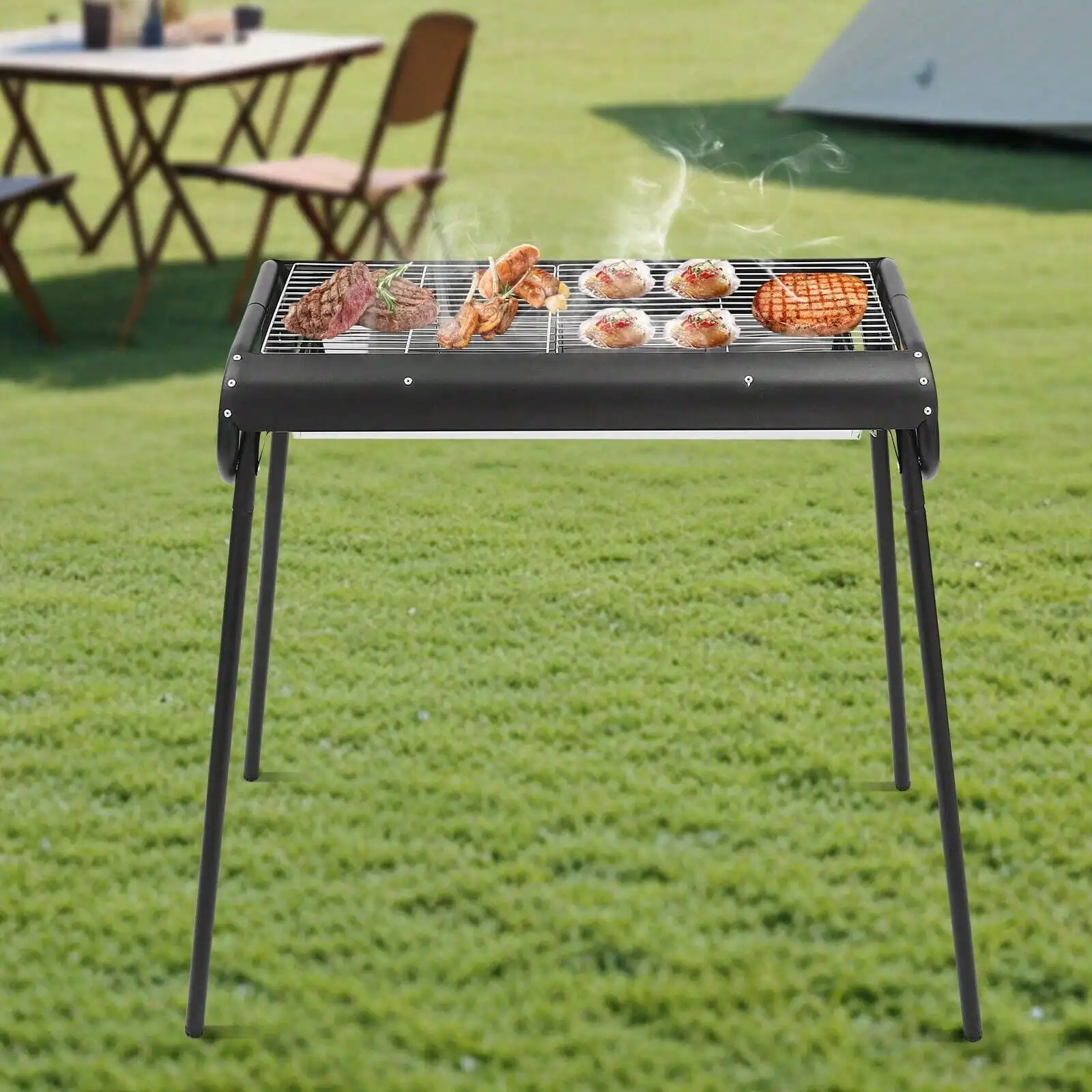 BBQ Charcoal Grill Foldable Barbecue Stove Portable Yard Cooker Stainless Steel
BBQ Charcoal Grill Foldable Barbecue Stove Portable Yard Cooker Stainless Steel