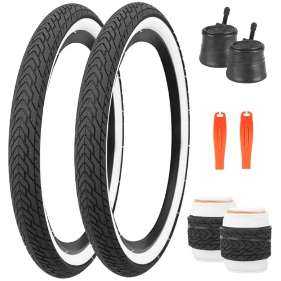 20 x 2.35 Bike Tire 1/2 Pack 20 inch x 2.35 BMX Bike Tire Folding Replacement Tire for MTB Mountain Bike BMX Bicycle Commuter B
20 x 2.35 Bike Tire 1/2 Pack 20 inch x 2.35 BMX Bike Tire Folding Replacement Tire for MTB Mountain Bike BMX Bicycle Commuter B