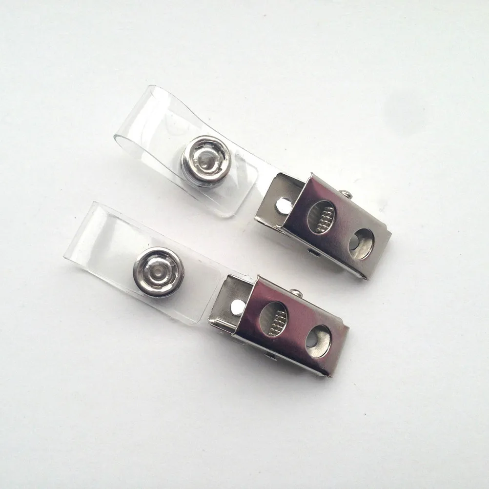 100 шт. улучшенных металлических зажимов для бейджей, стабильные кнопочные диски, универсальные, подходят для всех держателей ID-карт, для конвенций, семинаров, офисов, обеспечения безопасности
100 шт. улучшенных металлических зажимов для бейджей, стабильные кнопочные диски, универсальные, подходят для всех держателей ID-карт, для конвенций, семинаров, офисов, обеспечения безопасности