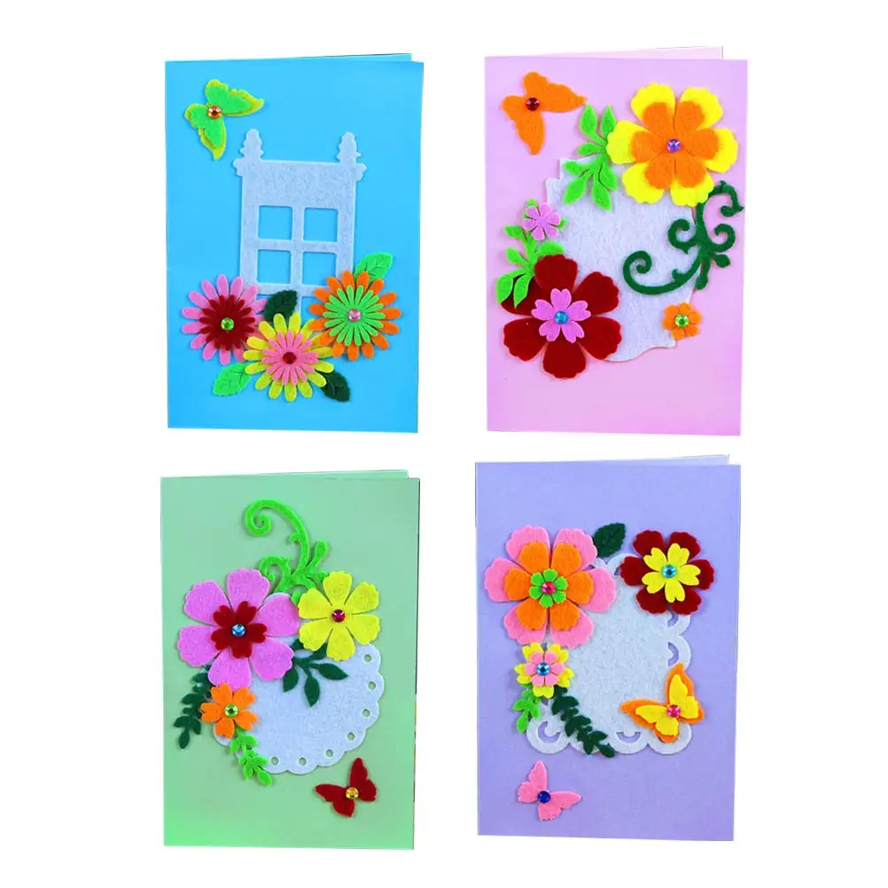 4 Pcs Greeting Card Material Package Child Cards Making Kit Folded Matching Envelope DIY Handmade Eco Friendly Safe Craft Self
4 Pcs Greeting Card Material Package Child Cards Making Kit Folded Matching Envelope DIY Handmade Eco Friendly Safe Craft Self
