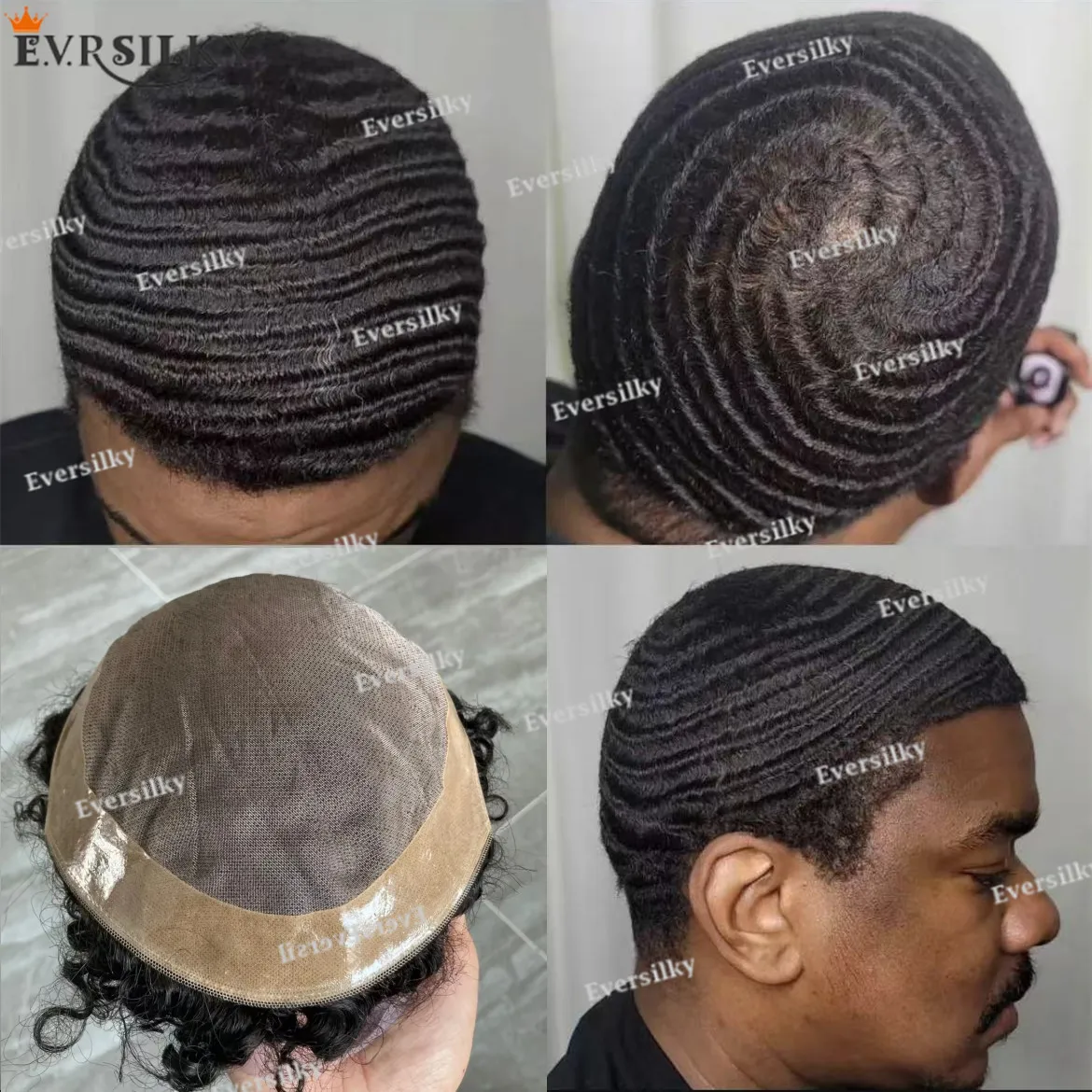 Natural Hairline Mono Lace & PU Men's Toupee Curly 10mm Deep Wave Wig Replacement System Capillary Prosthetics 100% Human Hair
Natural Hairline Mono Lace & PU Men's Toupee Curly 10mm Deep Wave Wig Replacement System Capillary Prosthetics 100% Human Hair