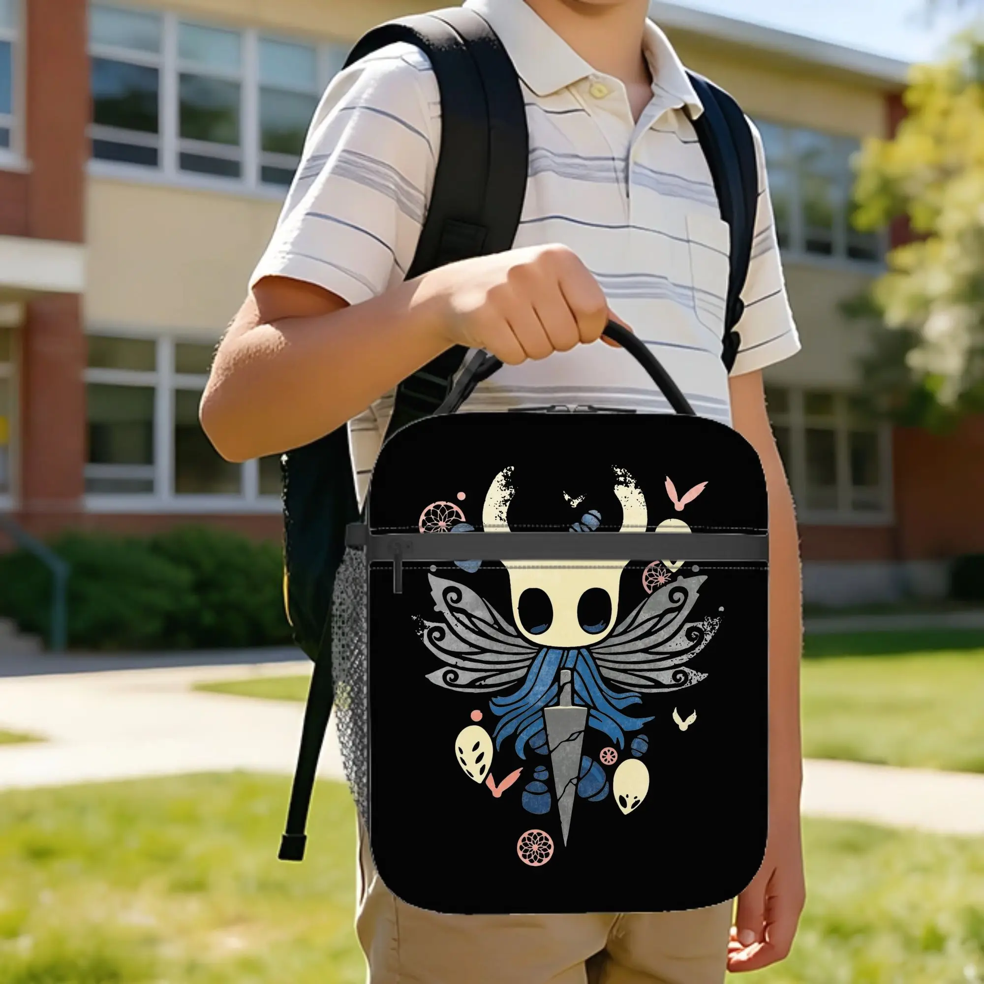 Hollow Knight The Knight Insulated Lunch Bags Portable Meal Container Cooler Bag Tote Lunch Box Work Picnic Men Women
Hollow Knight The Knight Insulated Lunch Bags Portable Meal Container Cooler Bag Tote Lunch Box Work Picnic Men Women