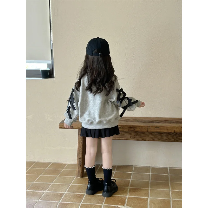 Children's Sweater2024Autumn New Children's Clothing Girls' Baby Bow Loose Western Style Sweater Pleated Skirt
Children's Sweater2024Autumn New Children's Clothing Girls' Baby Bow Loose Western Style Sweater Pleated Skirt