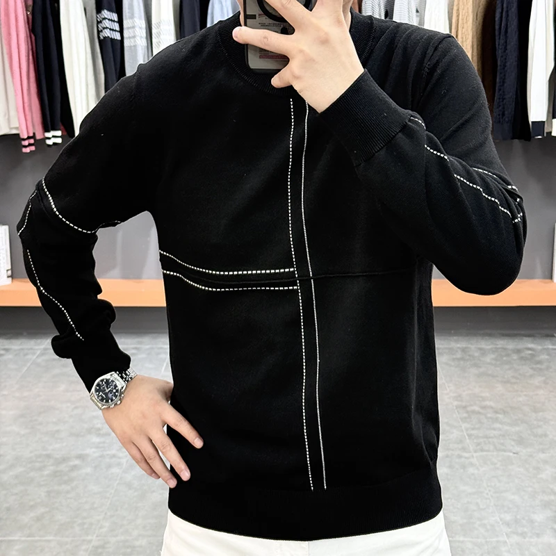 2026 весенний вязаный свитер для мужчин, повседневные вязаные свитера с длинным рукавом и круглым вырезом, облегающие деловые вязаные пуловеры для социальных сетей
2026 весенний вязаный свитер для мужчин, повседневные вязаные свитера с длинным рукавом и круглым вырезом, облегающие деловые вязаные пуловеры для социальных сетей