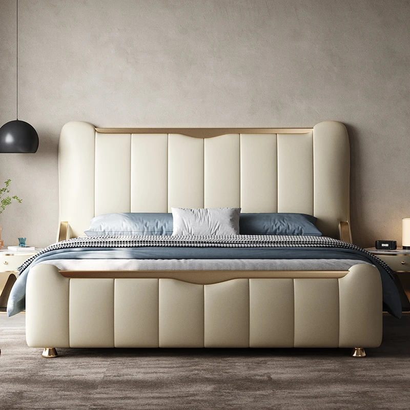 Italian Modern Aesthetics Bed Light Luxury Simple Romantic Bed Bedroom Minimalist Romantic Sleeping Letto Matrimoniale Furniture
Italian Modern Aesthetics Bed Light Luxury Simple Romantic Bed Bedroom Minimalist Romantic Sleeping Letto Matrimoniale Furniture