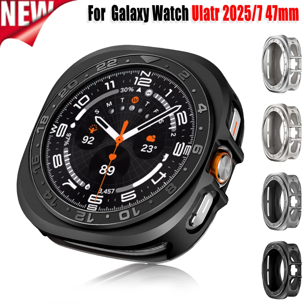Metal Watch Case for Samsung Galaxy Ultra 2025/ 2024 Drop Proof Protection Frame for Watch 7 Ultra 47mm Protective Accessories
Metal Watch Case for Samsung Galaxy Ultra 2025/ 2024 Drop Proof Protection Frame for Watch 7 Ultra 47mm Protective Accessories