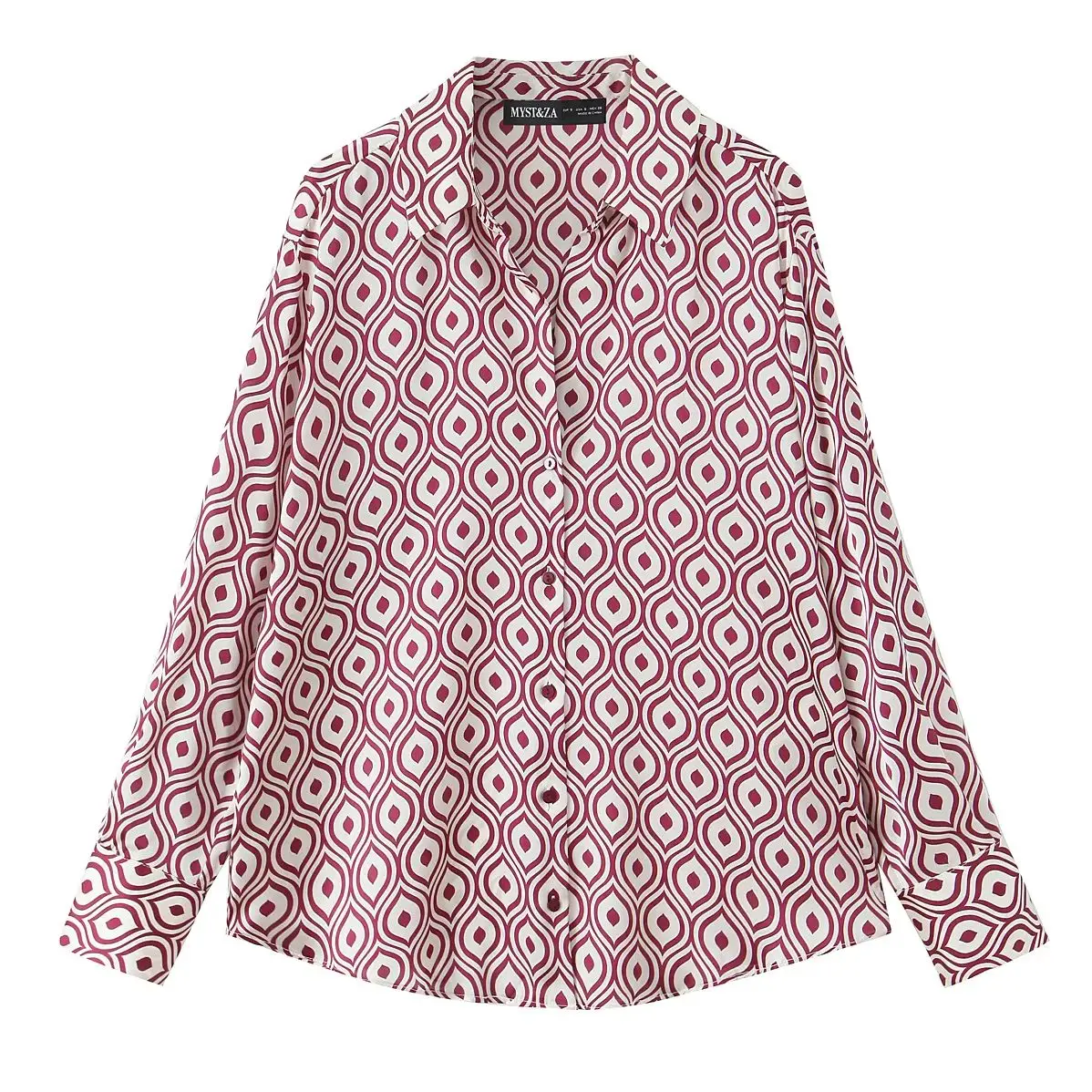 KONDALA винтажные весенние женские рубашки в клетку с красным принтом и геометрическим принтом, однобортная блузка, модная повседневная рубашка большого размера 2025 года
KONDALA винтажные весенние женские рубашки в клетку с красным принтом и геометрическим принтом, однобортная блузка, модная повседневная рубашка большого размера 2025 года