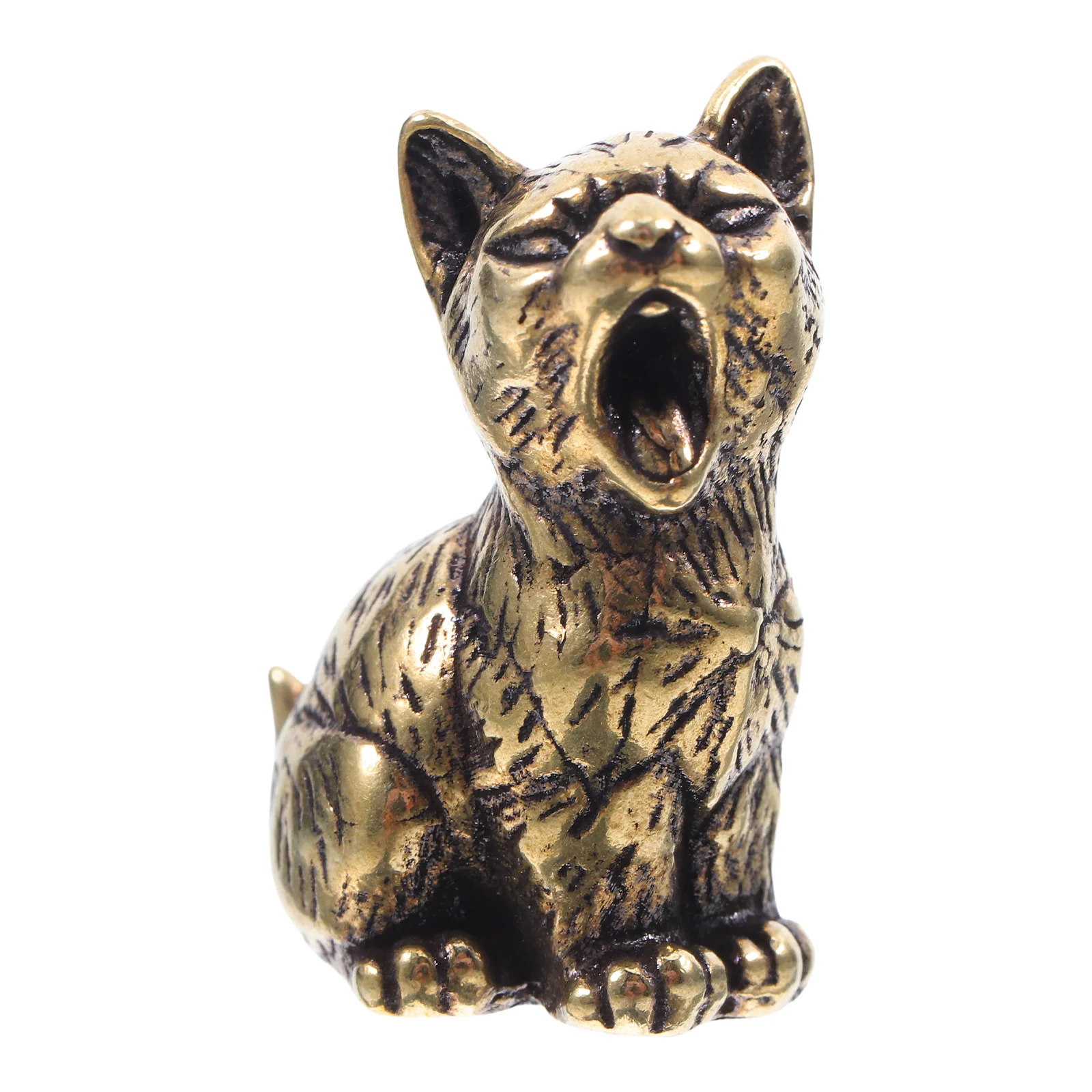 Kitten Hanging Decoration Vintage Cat Jewelry for Cats Backpack Golden Brass Pendant
Kitten Hanging Decoration Vintage Cat Jewelry for Cats Backpack Golden Brass Pendant