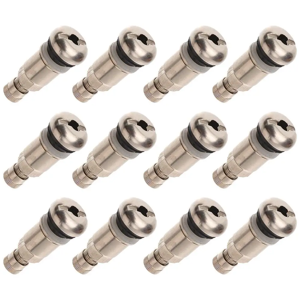 12 Pcs Tire Valve Caps Stainless Steel Dust Nozzle Metal Air Tightness Car Truck SUV Motorcycle High Temp Resistance Durability
12 Pcs Tire Valve Caps Stainless Steel Dust Nozzle Metal Air Tightness Car Truck SUV Motorcycle High Temp Resistance Durability