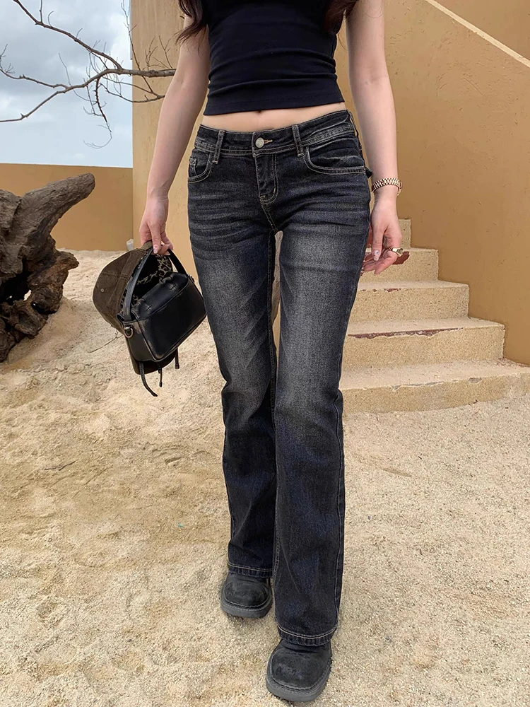 Y2K Low Waisted Slightly Flared Jeans Women American Retro Summer Elastic Slim Fit Slimming Flared Pants
Y2K Low Waisted Slightly Flared Jeans Women American Retro Summer Elastic Slim Fit Slimming Flared Pants