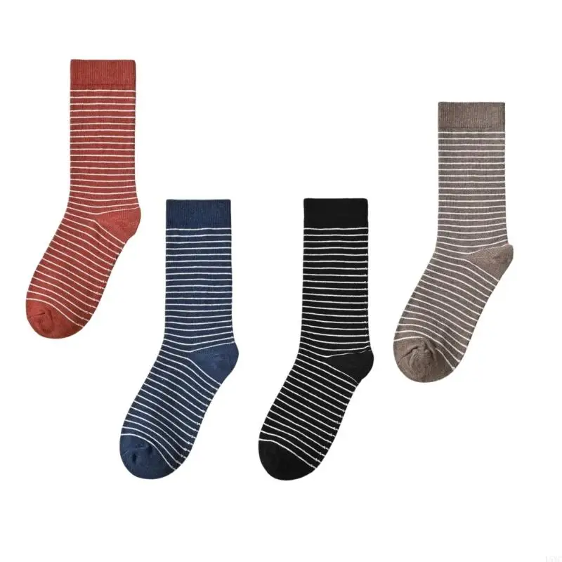L5YC Elastic Cuffs Stripe Socks Soft Cotton Blend Calf Length Fall Winter Must Have
L5YC Elastic Cuffs Stripe Socks Soft Cotton Blend Calf Length Fall Winter Must Have