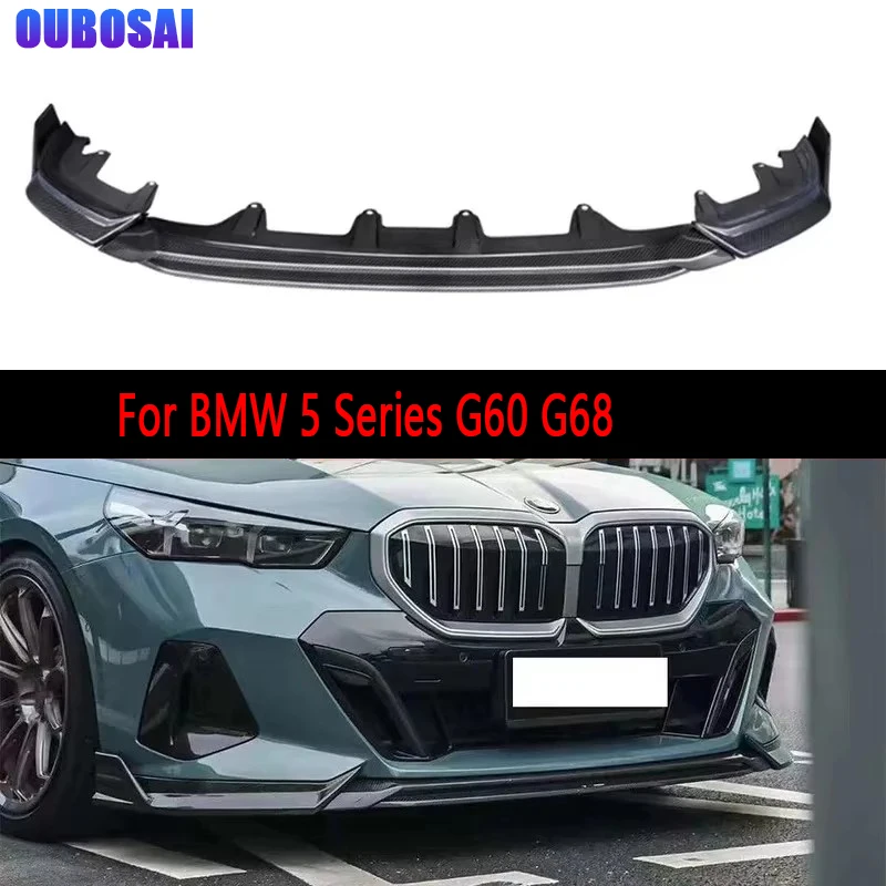 For BMW 5 Series G60 G68 2024+ Carbon Fiber Front lip Car Front Bumper Diverter Spoiler Diffuser Front lip chin body kit
For BMW 5 Series G60 G68 2024+ Carbon Fiber Front lip Car Front Bumper Diverter Spoiler Diffuser Front lip chin body kit