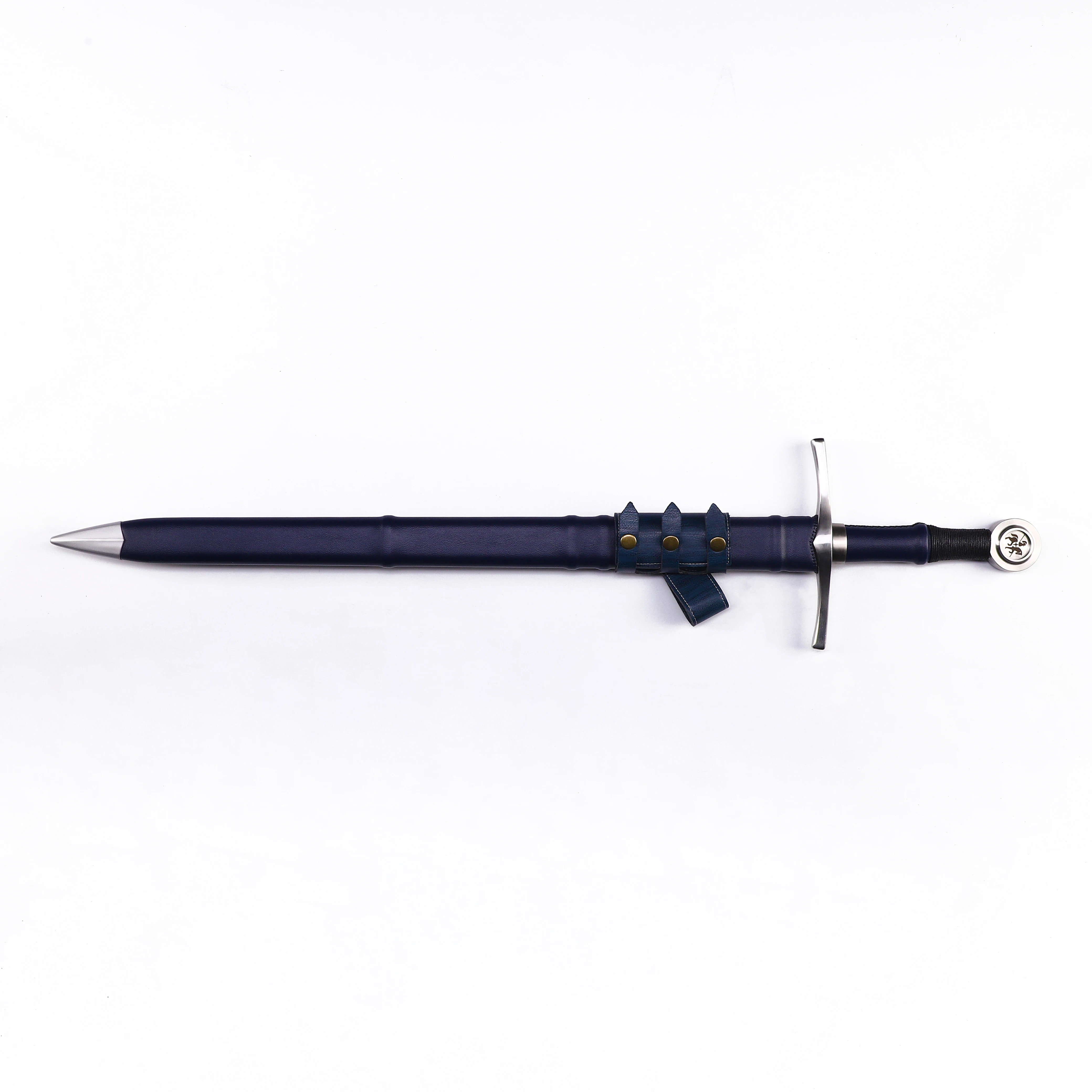 Medieval Blade Black Western Sword with Knight Motif Manganese Steel Blade Real Sword Supplied with Belt Total Length 37.9
Medieval Blade Black Western Sword with Knight Motif Manganese Steel Blade Real Sword Supplied with Belt Total Length 37.9
