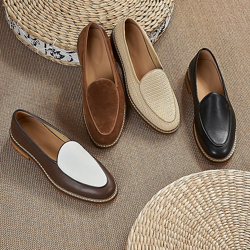 Casual Leather Slip-On oes Men's Patchwork Color Loers Bean Bean oes Linen Hollow out Lazy oes Breathable round Toe
Casual Leather Slip-On oes Men's Patchwork Color Loers Bean Bean oes Linen Hollow out Lazy oes Breathable round Toe