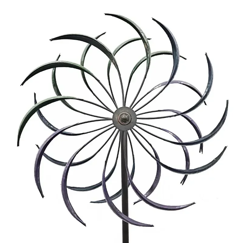 Outdoor garden decorative metal crafts double-layer rotating rainbow wrought iron windmill floor plug-in
Outdoor garden decorative metal crafts double-layer rotating rainbow wrought iron windmill floor plug-in