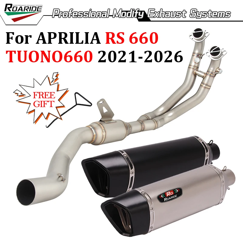 Slip On For APRILIA RS660 TUONO 660 2021 - 2026 Motorcycle Full Exhaust System Modify DB Killer Muffler Escape Front Link Pipe
Slip On For APRILIA RS660 TUONO 660 2021 - 2026 Motorcycle Full Exhaust System Modify DB Killer Muffler Escape Front Link Pipe