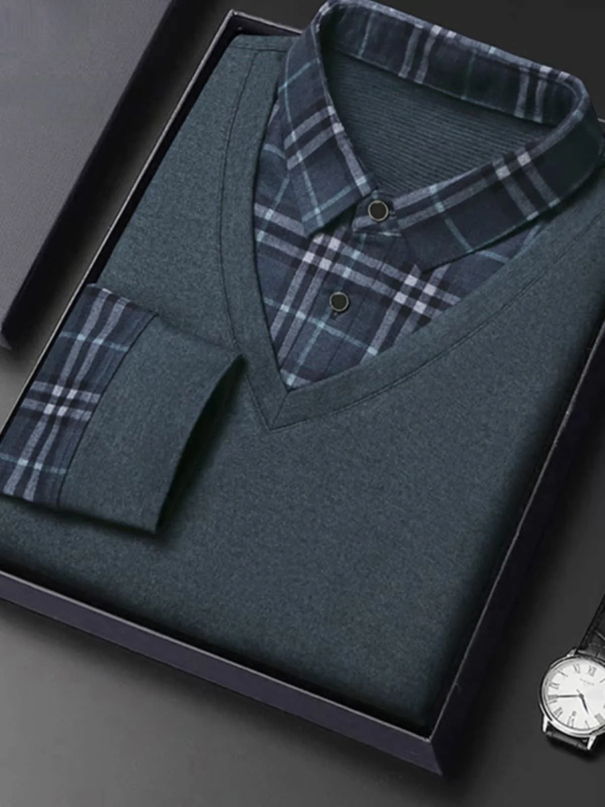 Мужской вязаный свитер Pierre Cardin с длинным рукавом и воротником, премиум-качество, базовый слой, повседневный деловой стиль, осенняя одежда
Мужской вязаный свитер Pierre Cardin с длинным рукавом и воротником, премиум-качество, базовый слой, повседневный деловой стиль, осенняя одежда