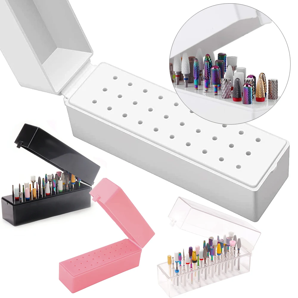 30 Holes Nail Drill Bits Storage Box Nail Grinding Head Holder Stand Display Container Milling Cutter Manicure Organizer Stand
30 Holes Nail Drill Bits Storage Box Nail Grinding Head Holder Stand Display Container Milling Cutter Manicure Organizer Stand