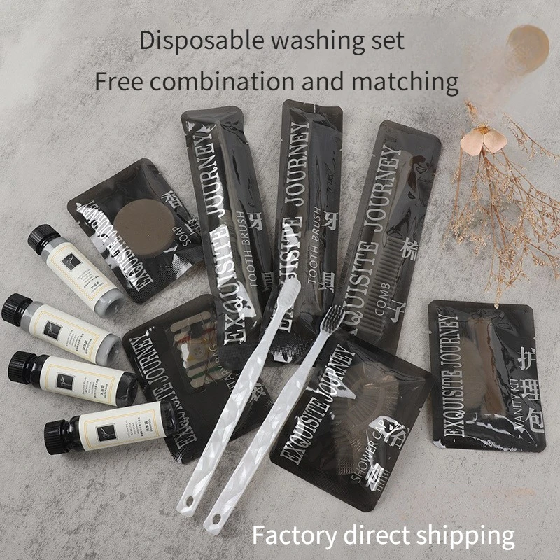 Disposable Toothbrush and Toothpaste, Soap and Shampoo for Hotels and Lodgings, Toiletries Set, Travel Hospitality Toiletries.
Disposable Toothbrush and Toothpaste, Soap and Shampoo for Hotels and Lodgings, Toiletries Set, Travel Hospitality Toiletries.