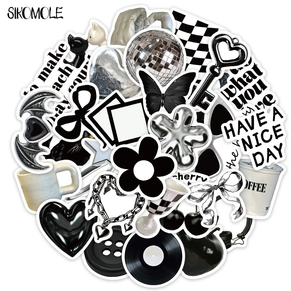 10/30PCS Cartoon Black And White Cute Stickers INS Aesthetic Kawaii For DIY Toy Kid Travel Luggage Fridge Decal Graffiti Sticker
10/30PCS Cartoon Black And White Cute Stickers INS Aesthetic Kawaii For DIY Toy Kid Travel Luggage Fridge Decal Graffiti Sticker