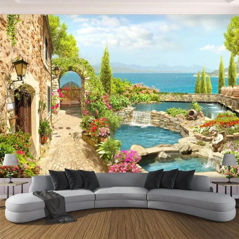 European 3D Stereo scenery Mural Custom Wallpaper Arch Green Leaf Design for TV Background Living Room Bedroom Hotel Decor
European 3D Stereo scenery Mural Custom Wallpaper Arch Green Leaf Design for TV Background Living Room Bedroom Hotel Decor